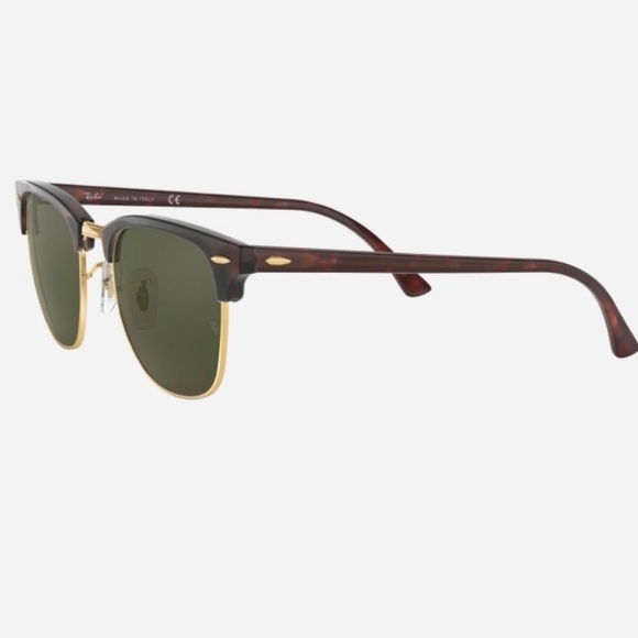 Ray Ban Clubmaster Green G15 Lenses RB3016 Tortoise Frame - Picture 5 of 15